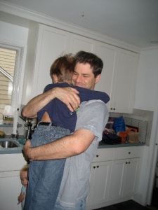 hugging Daddy